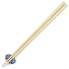 Tiny Oval Chopstick Rest Blue Dots - R5109