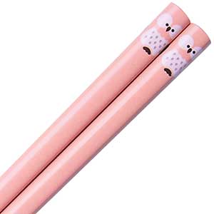 Owl Japanese Chopsticks Pink