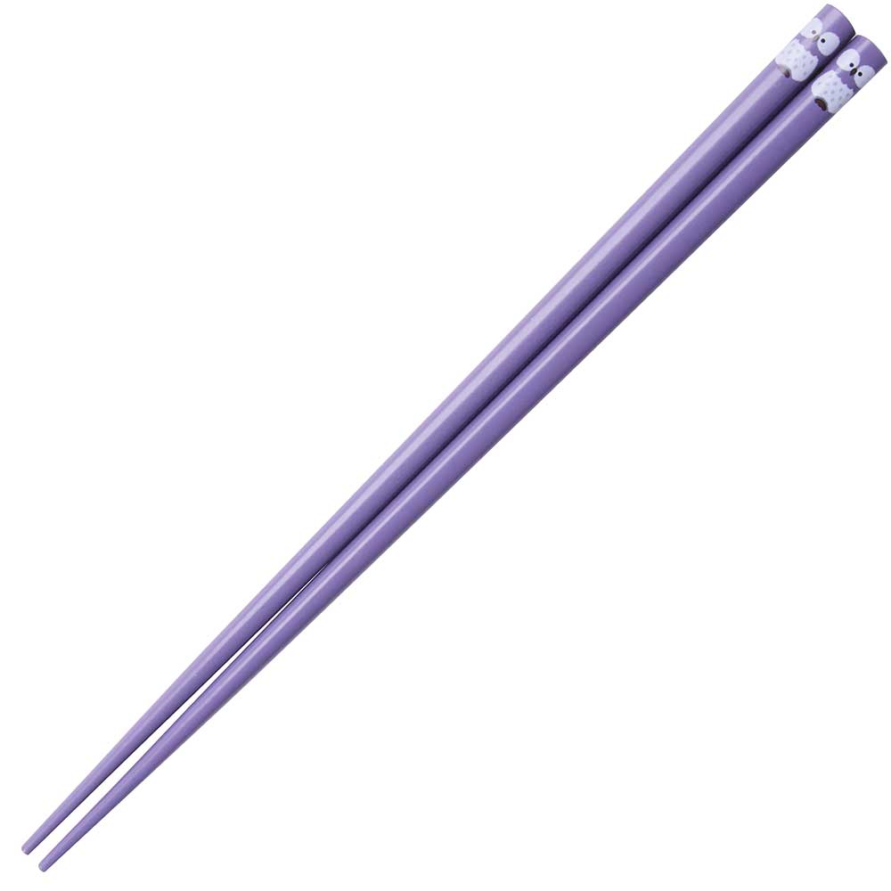 Owl Japanese Chopsticks Purple