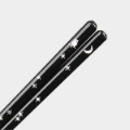 Owl, Moon and Stars Black and Wood Japanese Chopsticks