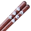 Panda Faces on Natural Wood Chopsticks
