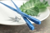 Plastic Eco Blue Scalloped Dishwasher Safe Japanese Chopsticks