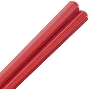 Plastic Eco Red Hex Dishwasher Safe Japanese Chopsticks