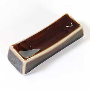 Rectangular Chopstick Rest Brown