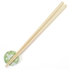 Round Chopstick Rest Rabbit Green Floral - R5108