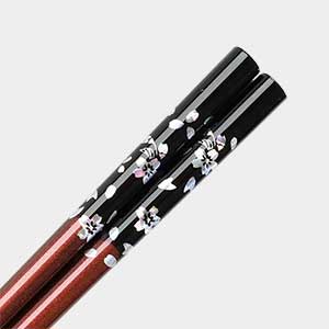 Sakura Glitter Chopsticks Red