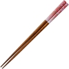 Sakura Pink on Natural Wood Chopsticks