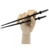 Ninja Sword Black Chopsticks – Katana Style Bamboo Chopsticks - CFA1-B
