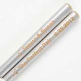 Silver Engraved Personalized Chopsticks