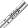 Silver Personalized Chopsticks