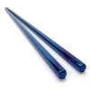 Square Stainless Steel Chopsticks Iridescent Blue - 10406