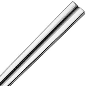 Square Stainless Steel Chopsticks Silver Finish
