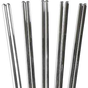 Stainless Steel Dishwasher Safe Chopsticks - Set of 5