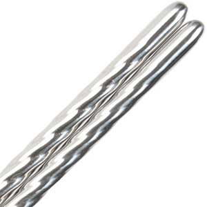 Stainless Steel Dishwasher Safe Chopsticks with Twisted Handle