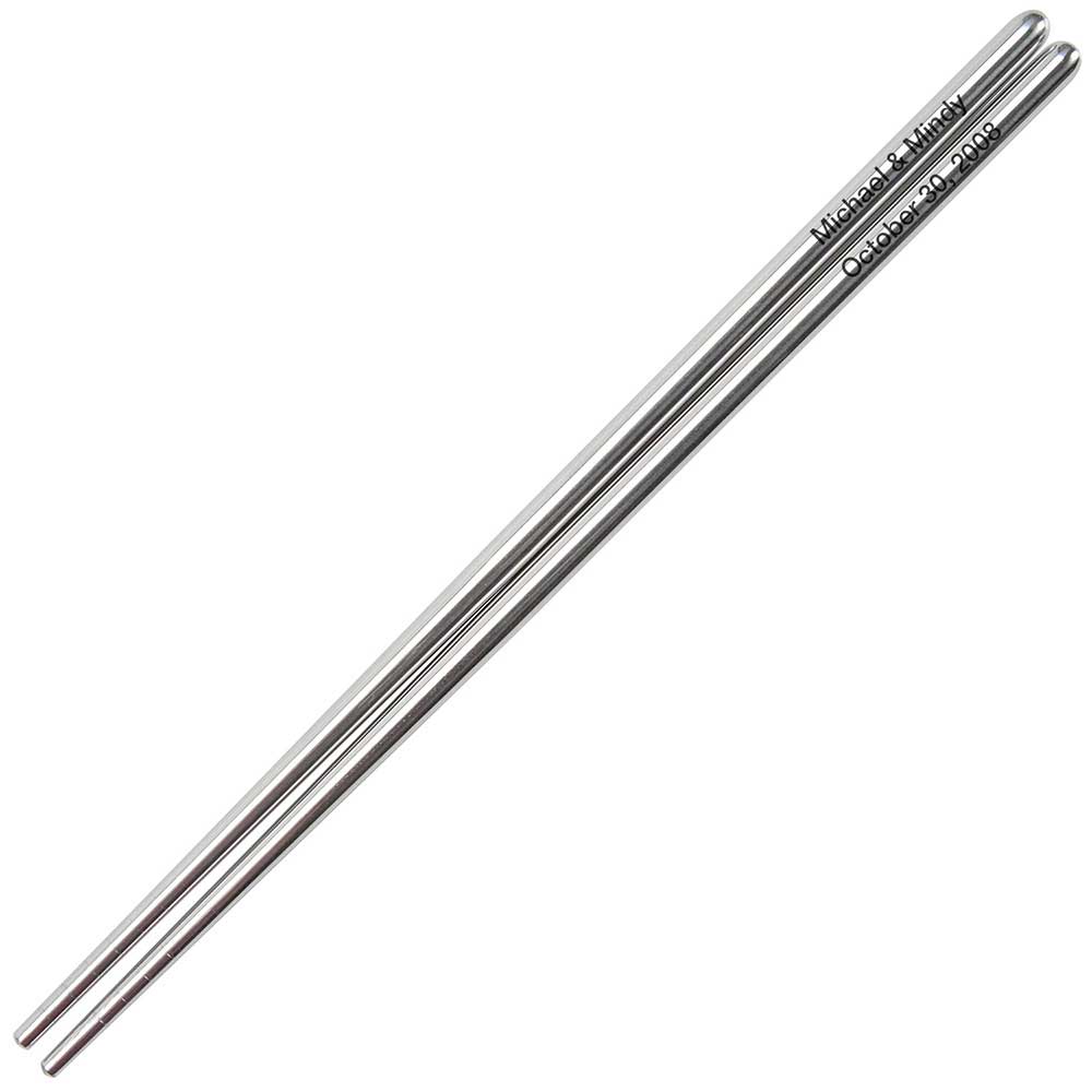 Stainless Steel Etched Personalized Chopsticks
