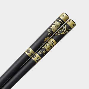Thunder and Wind Gods Black Chopsticks