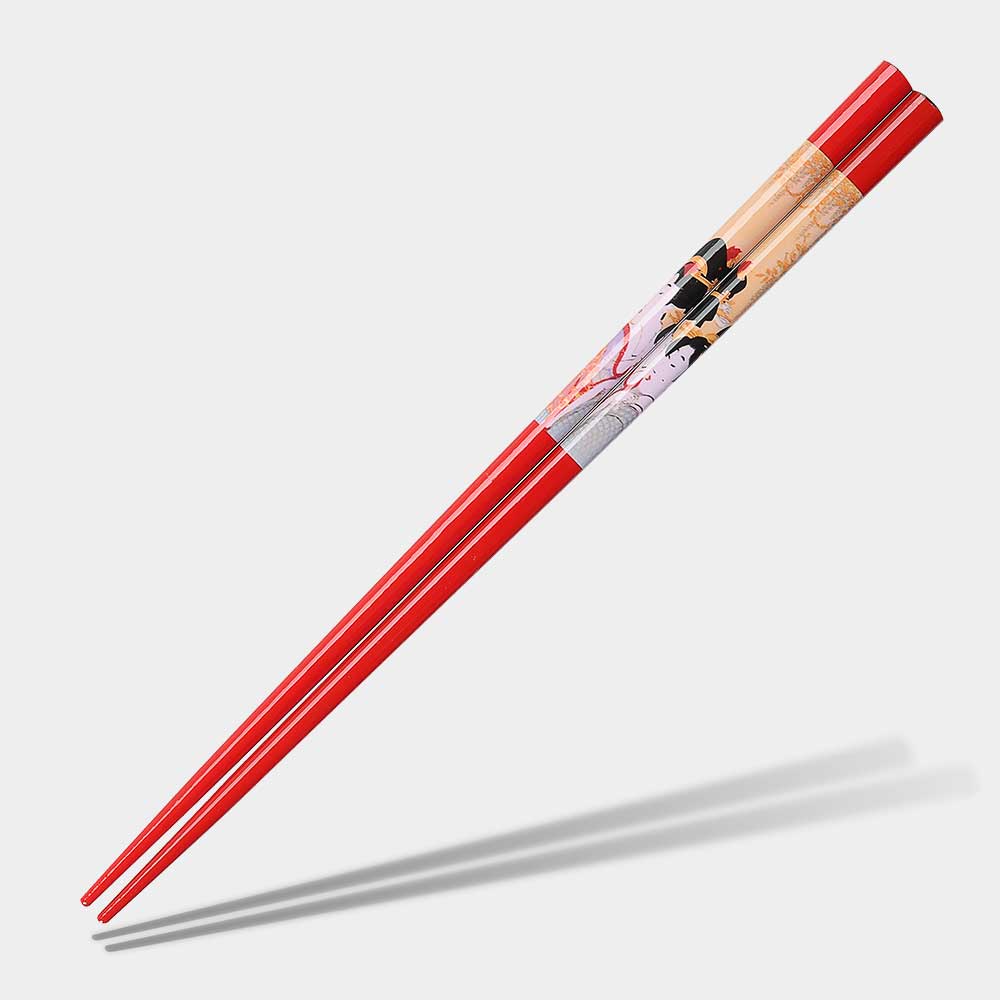 Ukiyo-e Utamaru Chopsticks Red