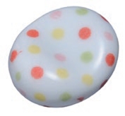 White Stone With Polka Dots Chopstick Rest 
