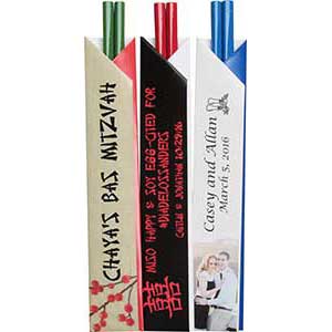 Personalized Chopstick Sleeves
