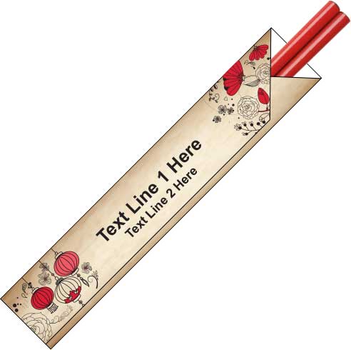 personalized chopstick sleeves