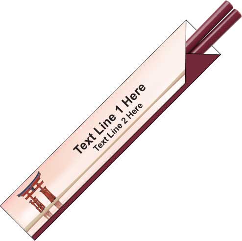 Personalized Chopstick Sleeves Temple 