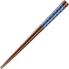  Blue Plaid Wood Japanese Chopsticks