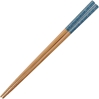 Blue Waves on Lacquered Bamboo Japanese Chopsticks
