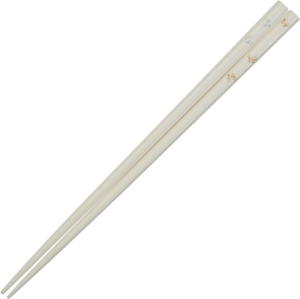 Butterflies of Gold and Silver on Ivory Japanese Chopsticks