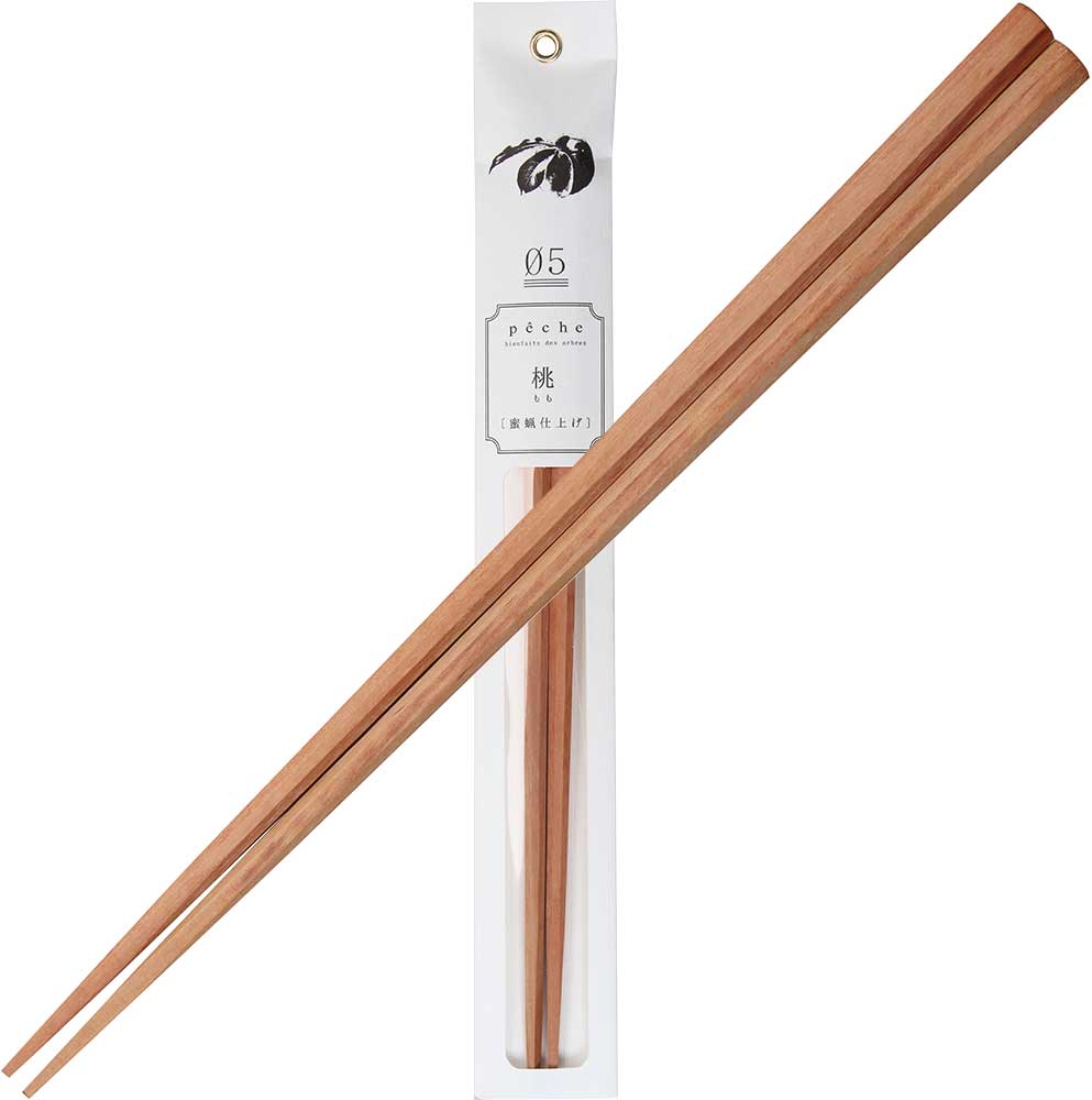 Peach Wood Natural Japanese Chopsticks