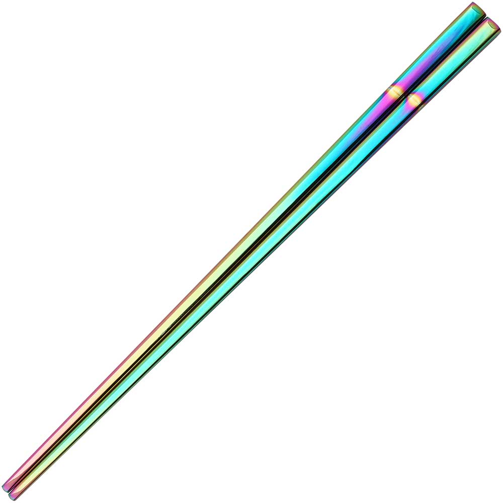 Square Stainless Steel Chopsticks Rainbow Color