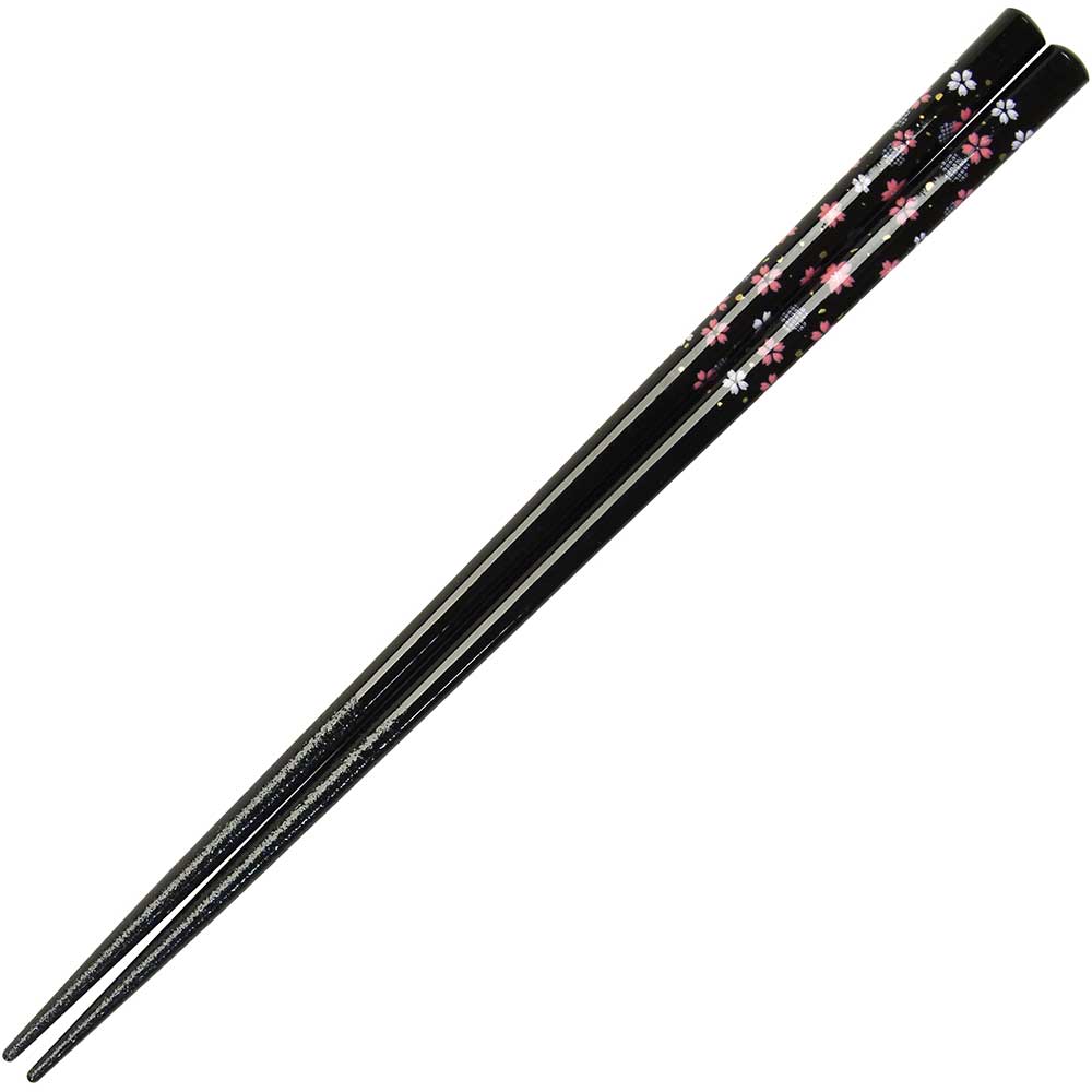  Black With Pink Sakura Japanese Chopsticks