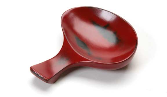 Soy Dish Chopstick Rest Red