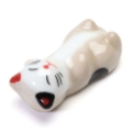 Laying Cat Chopstick Rest Sand